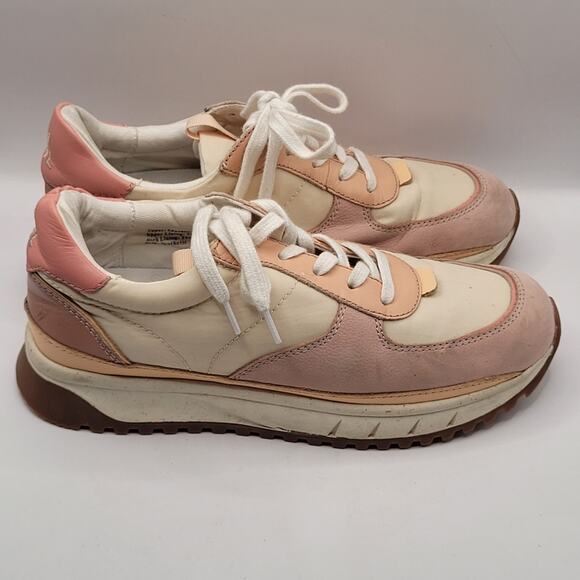 Madewell Kickoff Trainer Sneakers Dusty Rose Size 6 - Picture 4 of 13